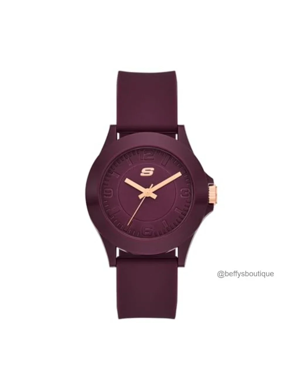Skechers SR6344 Women's 40mm Analog Silicone Strap Watch Water Resistant Quartz